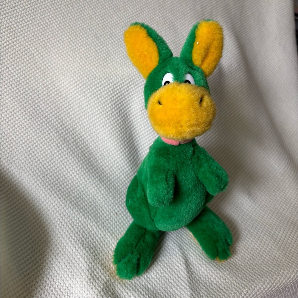Vintage 1996 FLINTSTONES HOPPAROO Plush Kangasaurus kangaroo Hanna-Barbera HTF